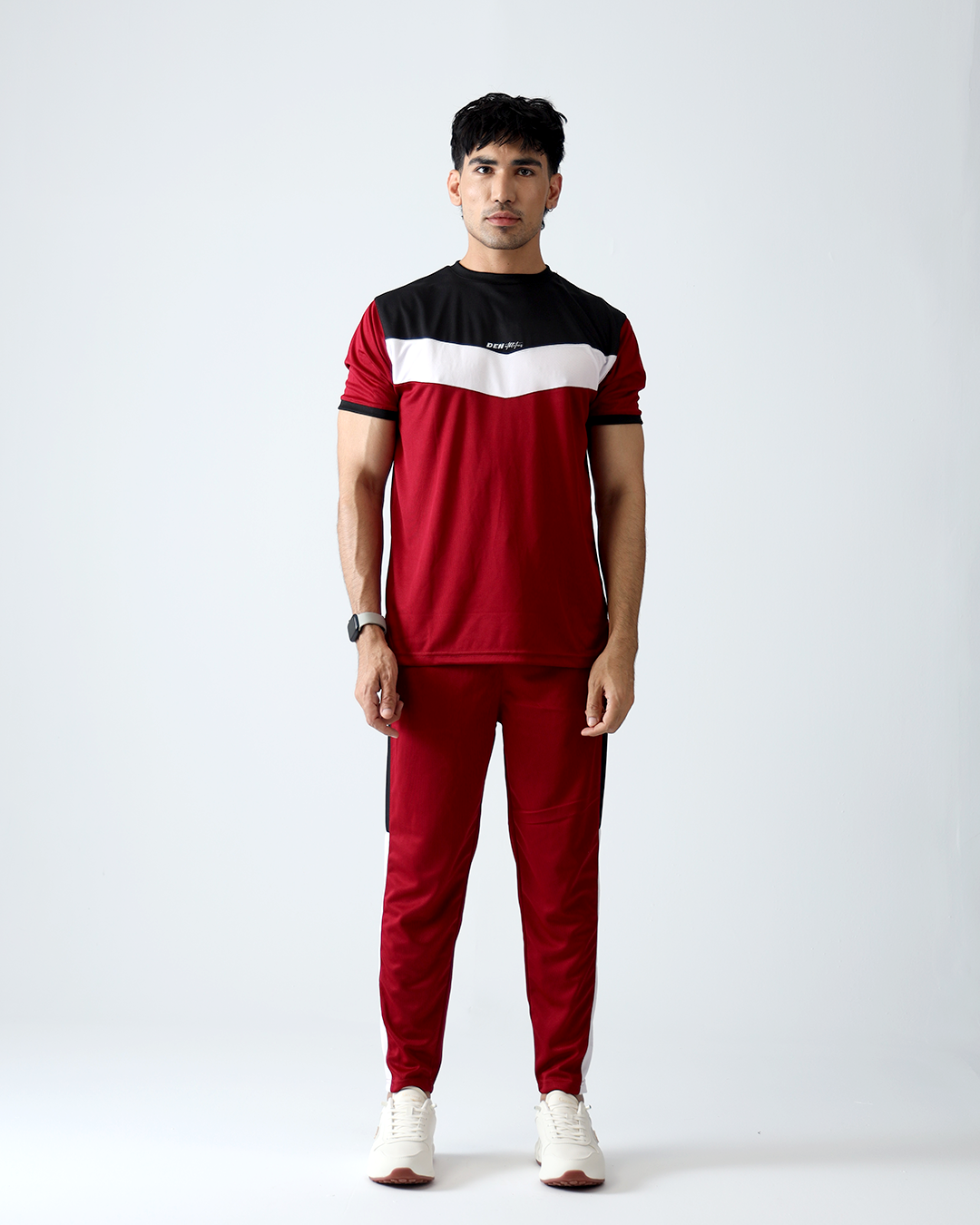 Premium Breathable Dri-Fit Mesh Tracksuit - Maroon (Unisex)