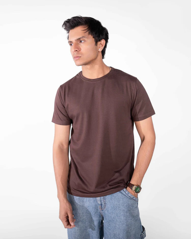 Brown Basic T-Shirt