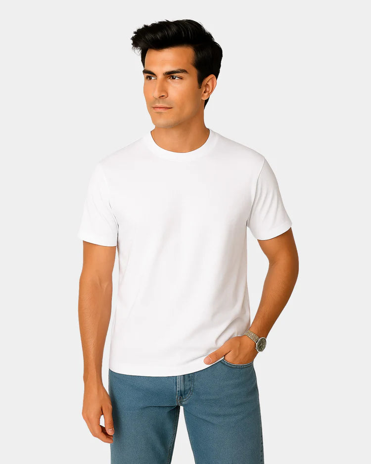 Pure White Basic T-Shirt
