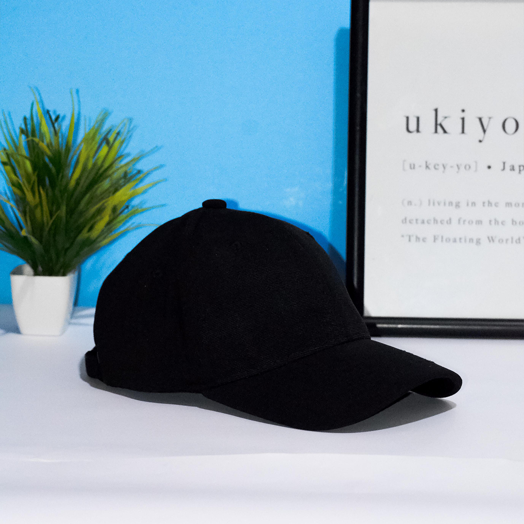 Plain Black Cap
