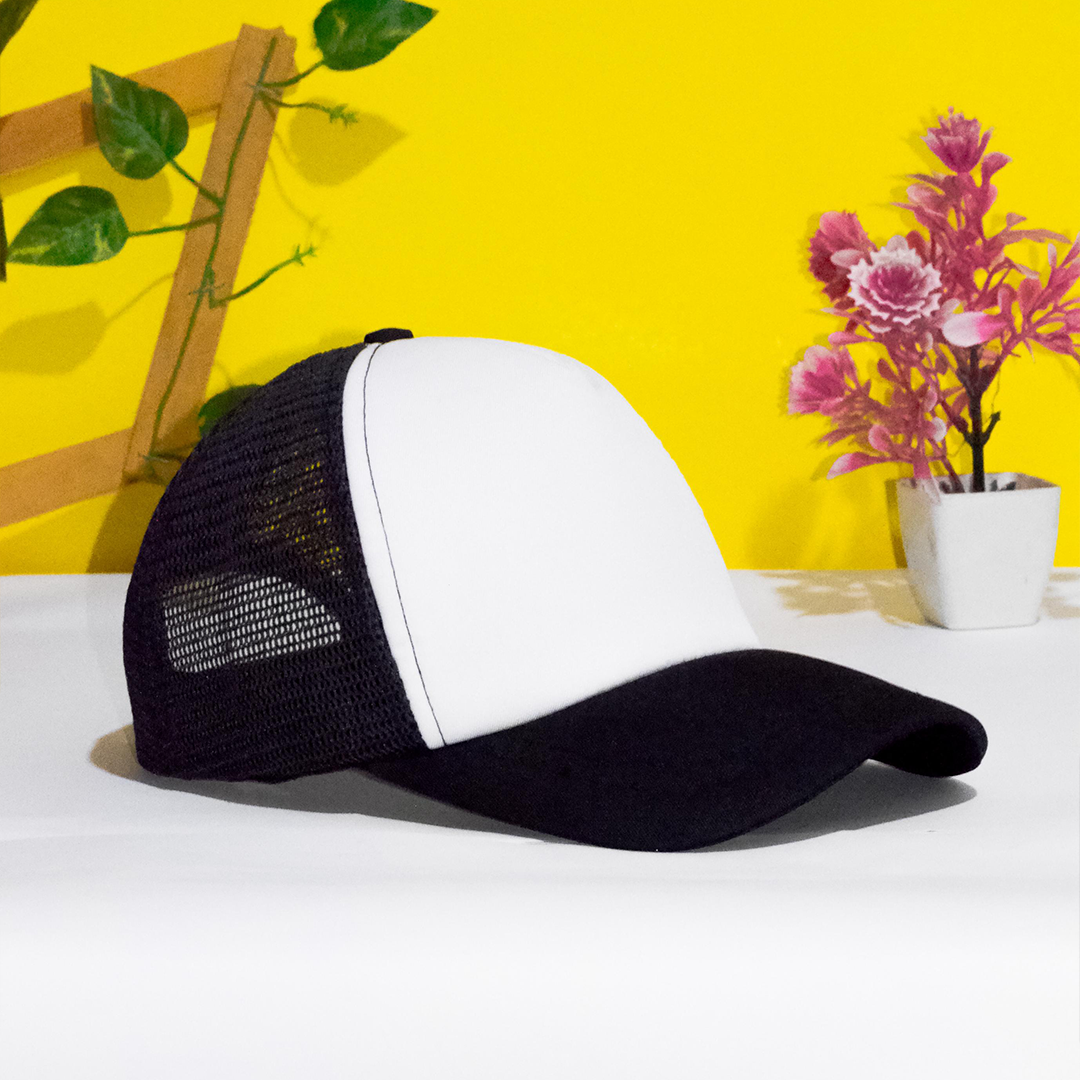 Black & White Net Cap