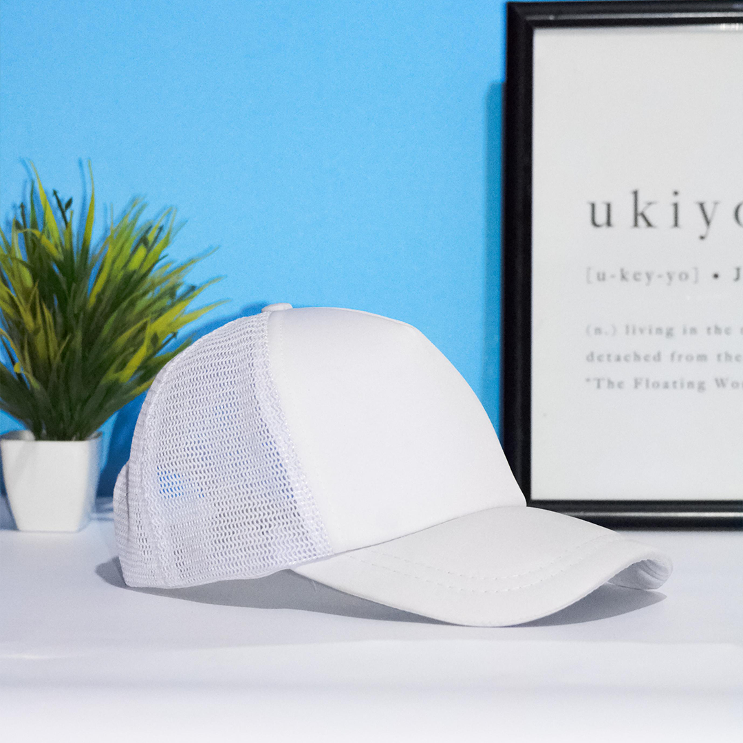 Full White Net Cap